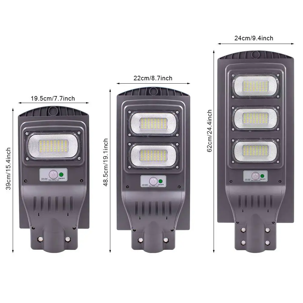 

160W 320W 480W LED Solar Street Lights PIR Motion Light Sensor Waterproof IP65 Outdoor Street Lighting Fixture for Parks Grden