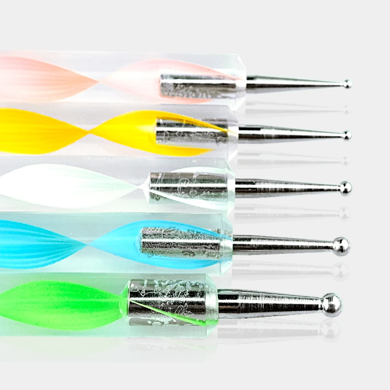 MorCat Dotting Pen инструмент для ногтей ручка для дизайна ногтей набор для УФ-геля инструмент для ногтей 5 шт./компл. роспись под мрамор инструмент Сделай Сам Набор для дизайна ногтей в горошек