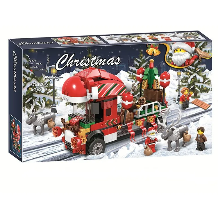 Новинка 2019 рождественские комплекты Санта деревня поезд воздушный шар