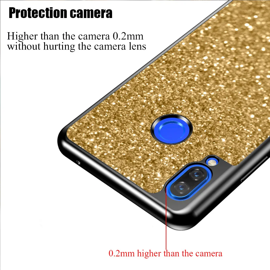Блестящий чехол для Huawei P8 lite 2017 P9 P10 P20 Nova 3i 3 Honor 8 9 Mate 10 P Smart Plus Y5 Y7 Y6 2018 чехлы