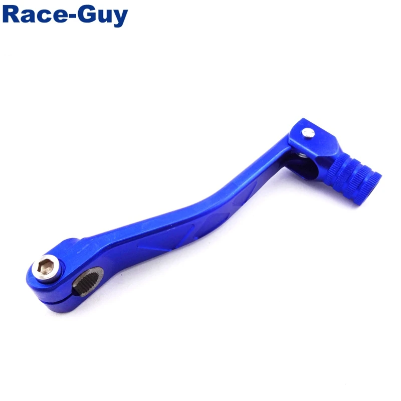 Синий складной алюминиевый рычаг переключения передач 11 мм для китайских 50cc 70cc