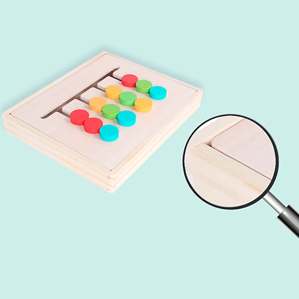 Детские просвещение деревянная игрушка игры слайд 4-Цвет рамки Rail раздвижные