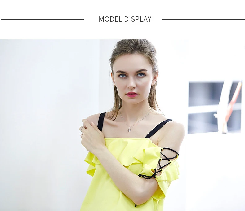 BAFFIN милый ангел кулон ожерелье кристаллы от Swarovski серебряный цвет украшения Крылья рождественские шикарные подарки для детей девочек