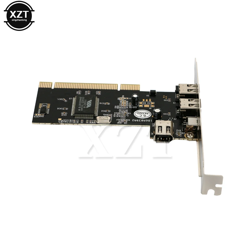 Новый 3-портовый адаптер Firewire IEEE 4/6 Pin PCI 1394 DV контроллер Карта видеозахвата для DC HDD