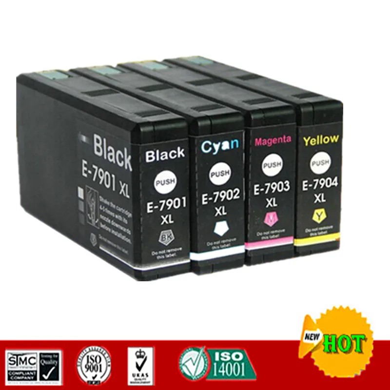 

Compatible Ink Cartridge for Epson T7901 T7911 For Epson WorkForce Pro WF-4630DWF WF-4640DTWF WF-5190DW WF-5690DWF etc.