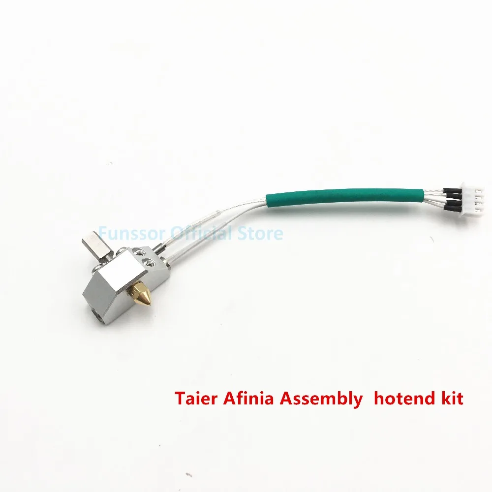 Funssor Taier Afinia UP 0,4 мм сопло нагреватель в сборе hotend комплект в сборе сопло датчик нагреватель картридж комплект быстрая