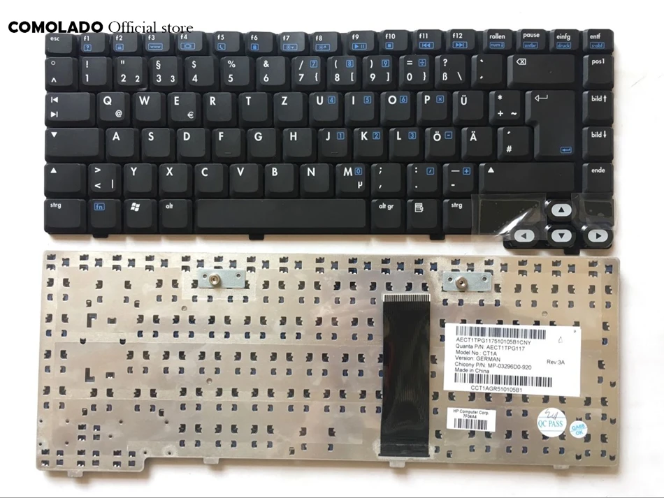 GR Германия ноутбук клавиатура для ноутбука HP Pavilion dv1000 черная
