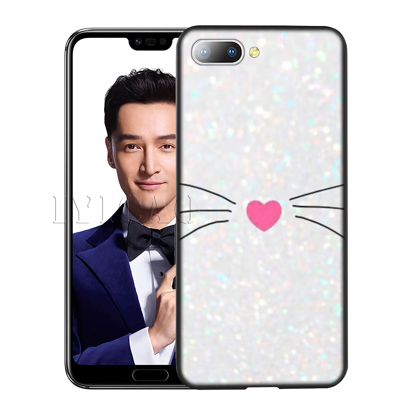 IYICAO Love cute Silicone Soft Case for Huawei Y7 Y6 Prime Y9 2018 Honor 8C 8X 8 9 10 Lite 6A 7C 7X 7A Pro |