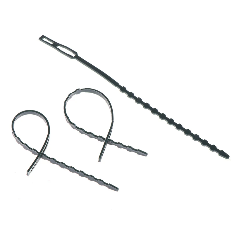 50 шт. Пластик Регулируемый садовое растение кабельные стяжки дерево восхождение