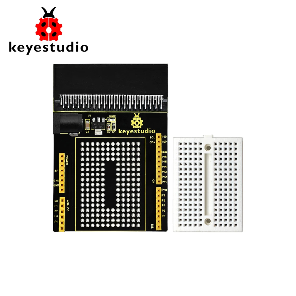Keyestudio Прототип Щит V1 с маленькой макетной платой для BBC Micro:Bit|breadboard prototype|breadboard