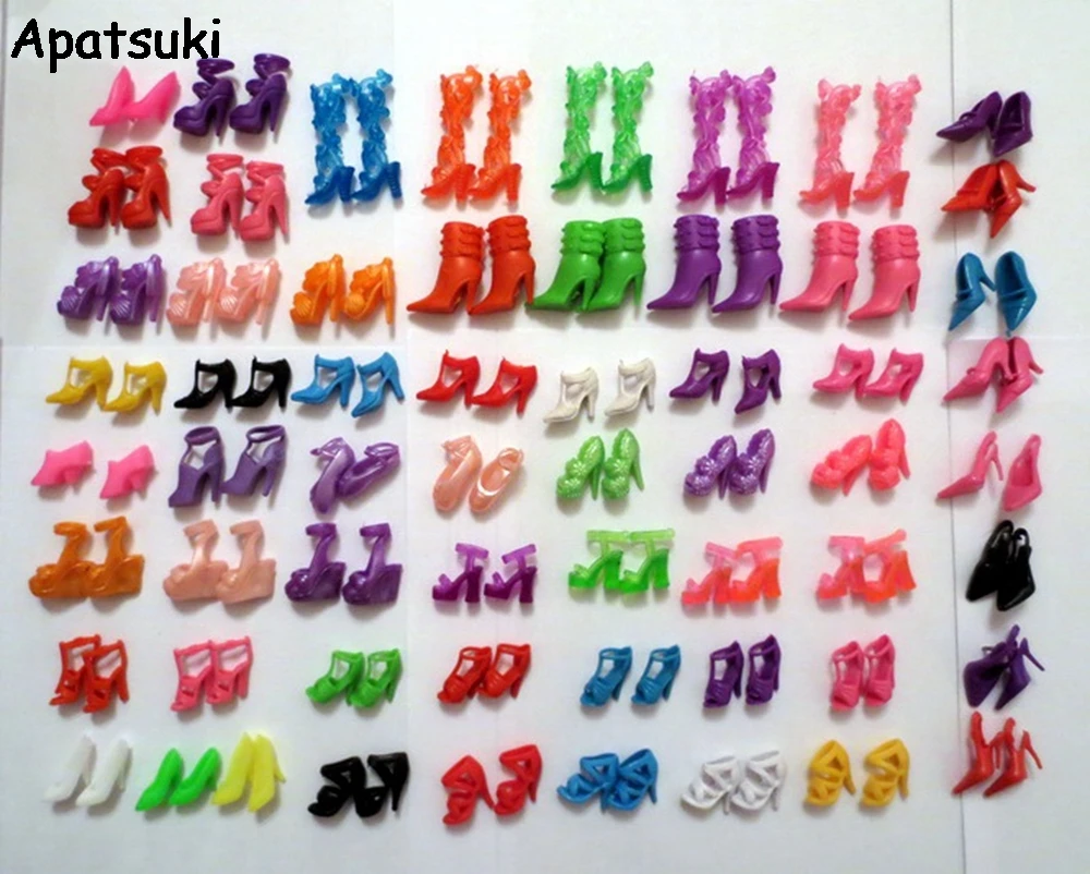 Босоножки на высоком каблуке для куклы Барби 60 пар|shoes for barbie|shoes barbie dollfor |