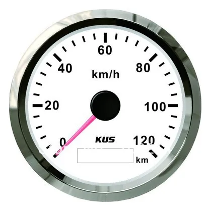 KUS DN85mm белый/черный gps Спидометр 0-120KMH для автомобиля, грузовика, мотоцикла(PN: KY08121/KY08024