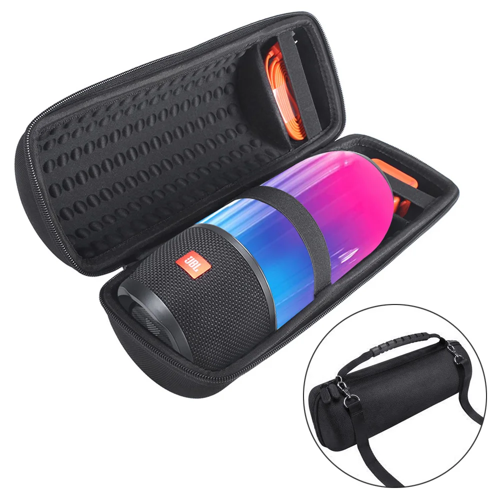Новинка 2018 года, Жесткий Чехол из ПУ ЭВА для JBL Pulse 3, чехол для переноски динамика, чехол для JBL Pulse3, сумки для Bluetooth-динамиков (с ремнем)