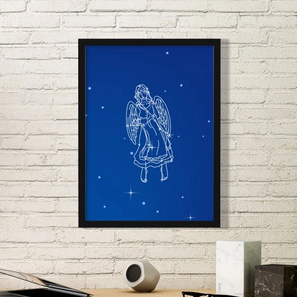 Стрелец Скорпион Дева Звездная Вселенная Созвездие Зодиак простая фоторамка