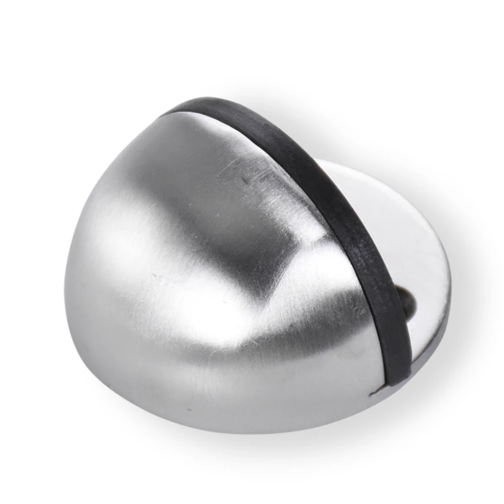 1 шт. серебристый металлический Овальный полулунный дверной ограничитель