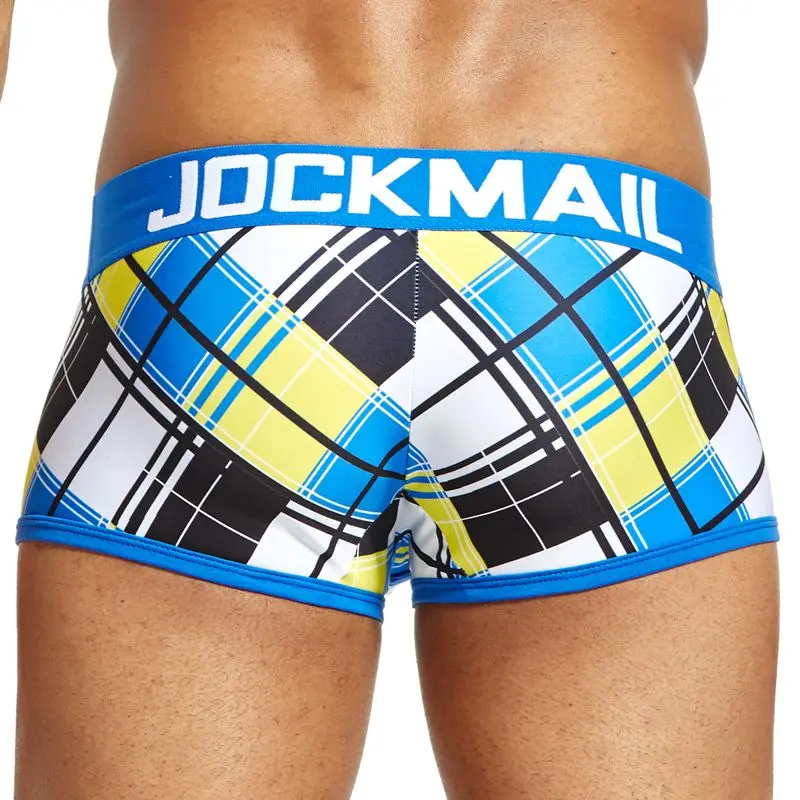 JOCKMAIL, фирменное Мужское нижнее белье, боксеры, шорты, классические клетчатые сексуальные трусы, calzoncillos hombre, боксеры, marca cuecas, боксеры для геев, нижнее белье