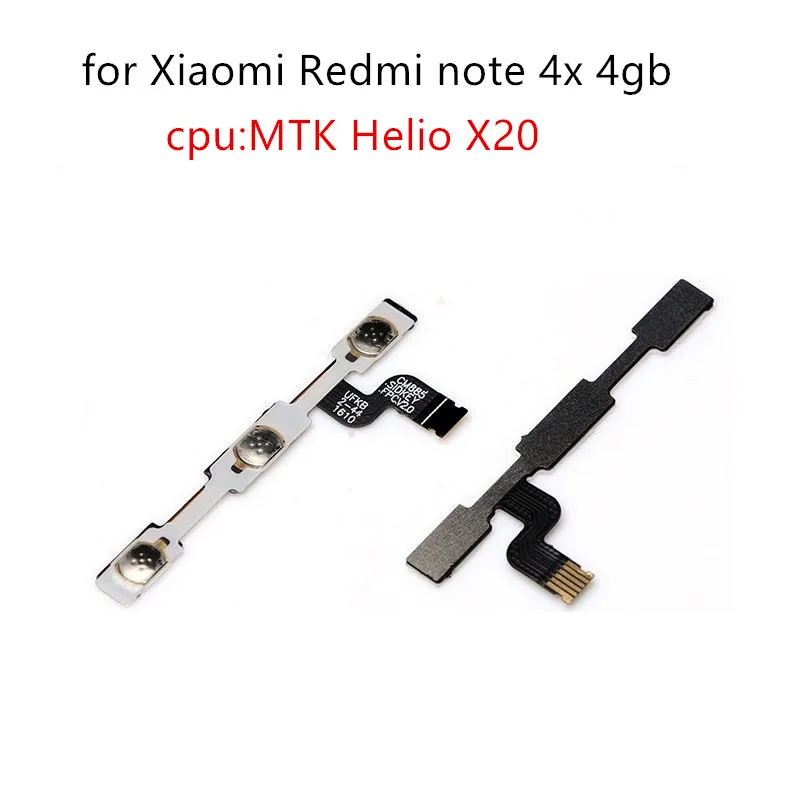 Гибкий кабель для Xiaomi Redmi Note 4x4 gb MTK с боковой кнопкой включения и выключения