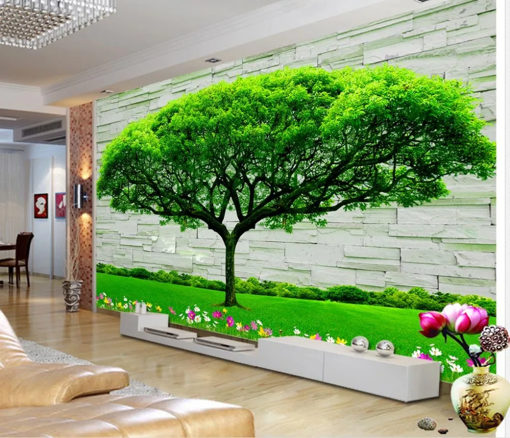 Современные креативные модные кирпичные обои 3d стереоскопические вечнозеленые