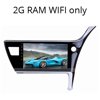 Corolla Right 2G Sinosmart Android 8,1 2Din ips/QLED 2.5D экран автомобильный gps радио навигации плеер для Защитные чехлы для сидений, сшитые специально для Toyota Corolla влево/вправо для вождения - Цвет: Corolla Right 2G