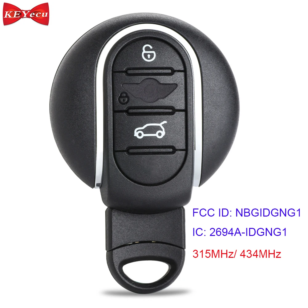 KEYECU для BMW MINI Cooper 2013 2014 2015 2016 2017 умный дистанционный автомобильный брелок 3B 315