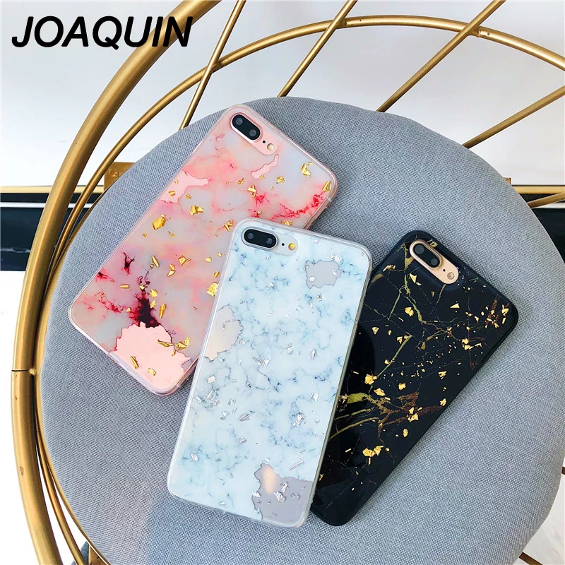 Чехол для iPhone X 7 8 6 6S Plus модный мраморный золотой фольгой клей мягкий силиконовый чехол XR XS MAX Coque on.