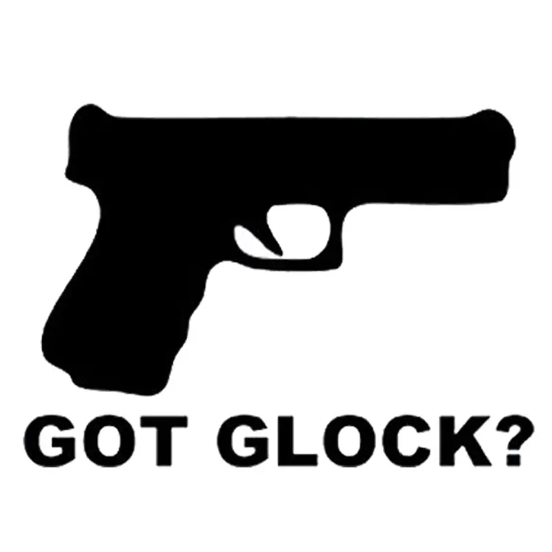 14 7 см * 10 5 модный пистолет получила Глока забавные виниловые автомобильные