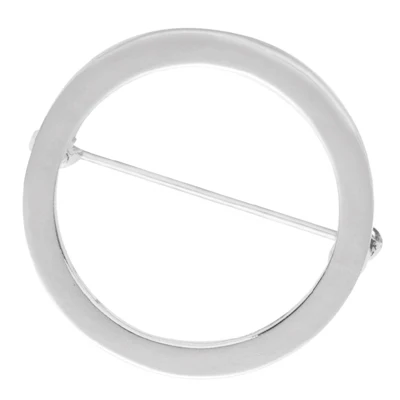 Silver X0354A Прекрасный клевер Броши на воротник для женщин аксессуары золотистый, серебристый, простой, гладкий цветок брошь булавки металлические мужские ювелирные изделия подарок - Окраска металла: Silver X0354A