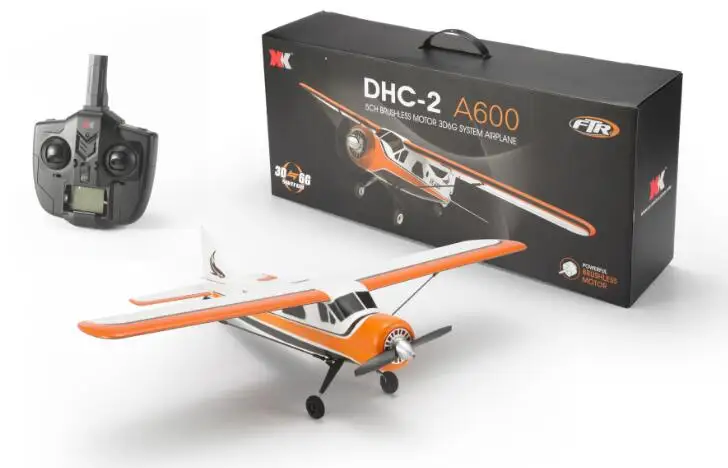 Радиоуправляемый самолет A600 Wltoys XK DHC 2 RTF 4G бесщеточный двигатель 3D/6G пульт