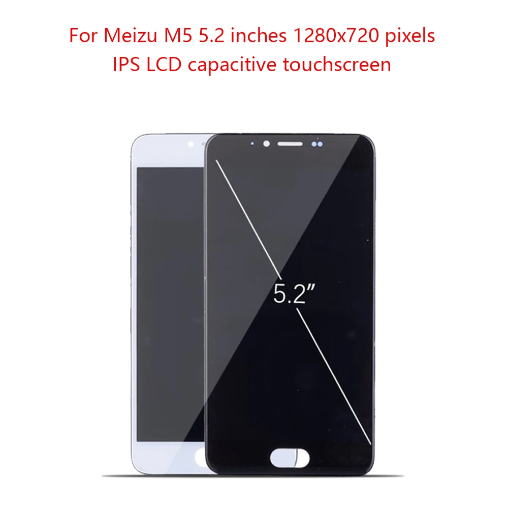 ЖК дисплей 5 2 дюйма для Meizu M5 M611D M611Y M611A сменный дигитайзер сенсорного экрана с