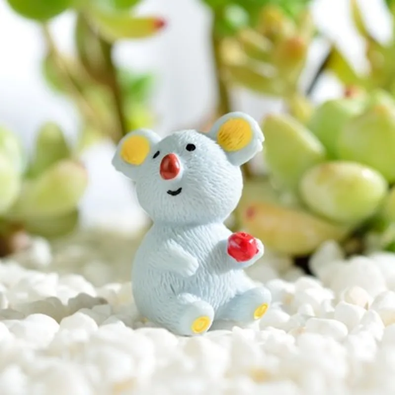 2 шт./компл. миниатюрные фигурки искусственные украшения животные полимерные