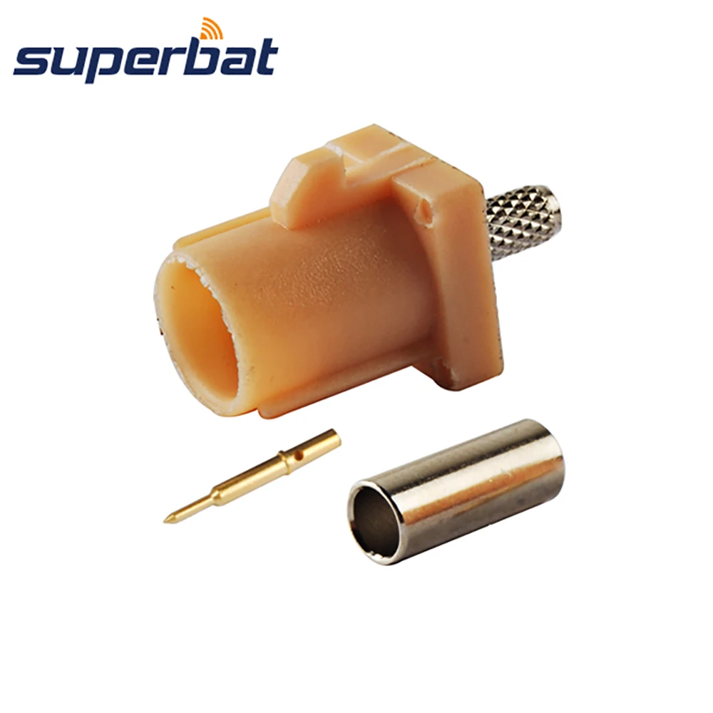 Superbat Fakra код я бежевый/1001 для Bluetooth обжимной Bluetooh бежевый Fafra разъем коаксиального