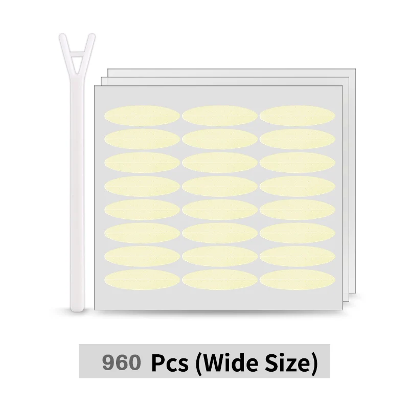 L-960pcs 960 шт./лот, лента для макияжа век, стикер, большие глаза, полоса для век, украшение, невидимый, сильный, самоклеющийся, двойной глаз, лента, инструменты - Цвет: L-960pcs