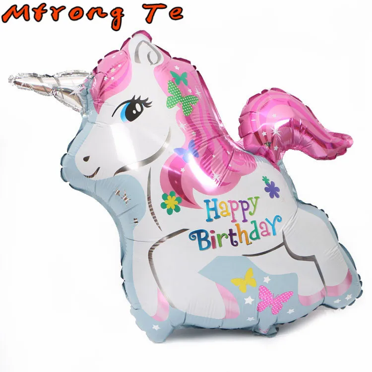 Mtrong TE 1 шт. Радужный Единорог фольга Воздушные шары мини unicron животных воздушный