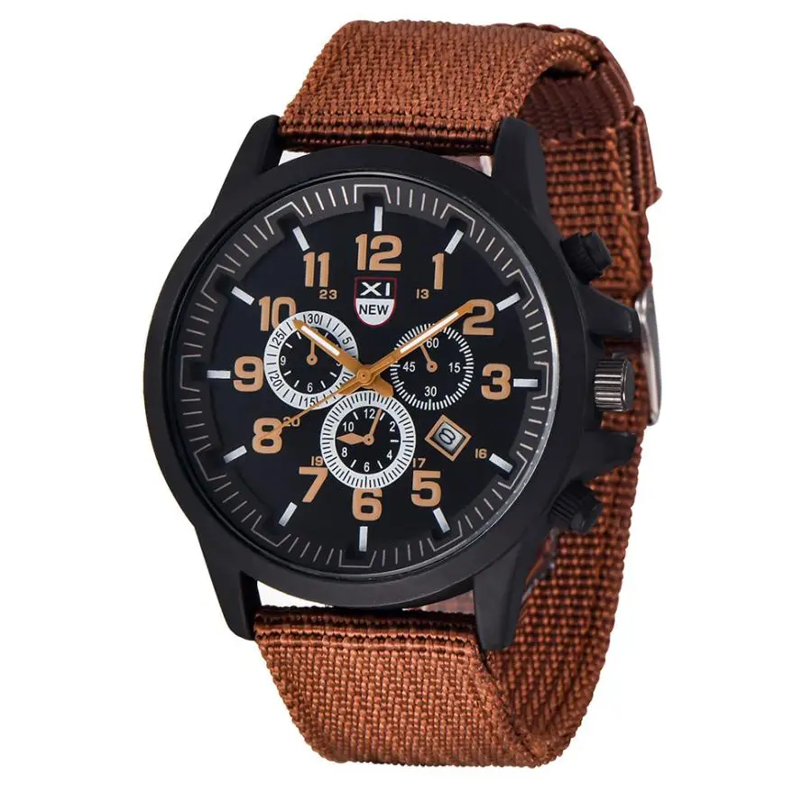 

Military Quartz New Men Watch Top Brand Luxury Canvas Wristwatch Fashion Casual Boutique Watches relogio masculino Hot #D