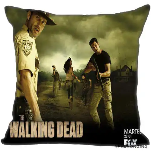 Pillowcase Лучший заказ The-Walking-Dead(1) Наволочка на подушку, спальня домашняя квадратная Наволочка на молнии(с одной стороны)#190404-01-23 - Цвет: Pillowcase