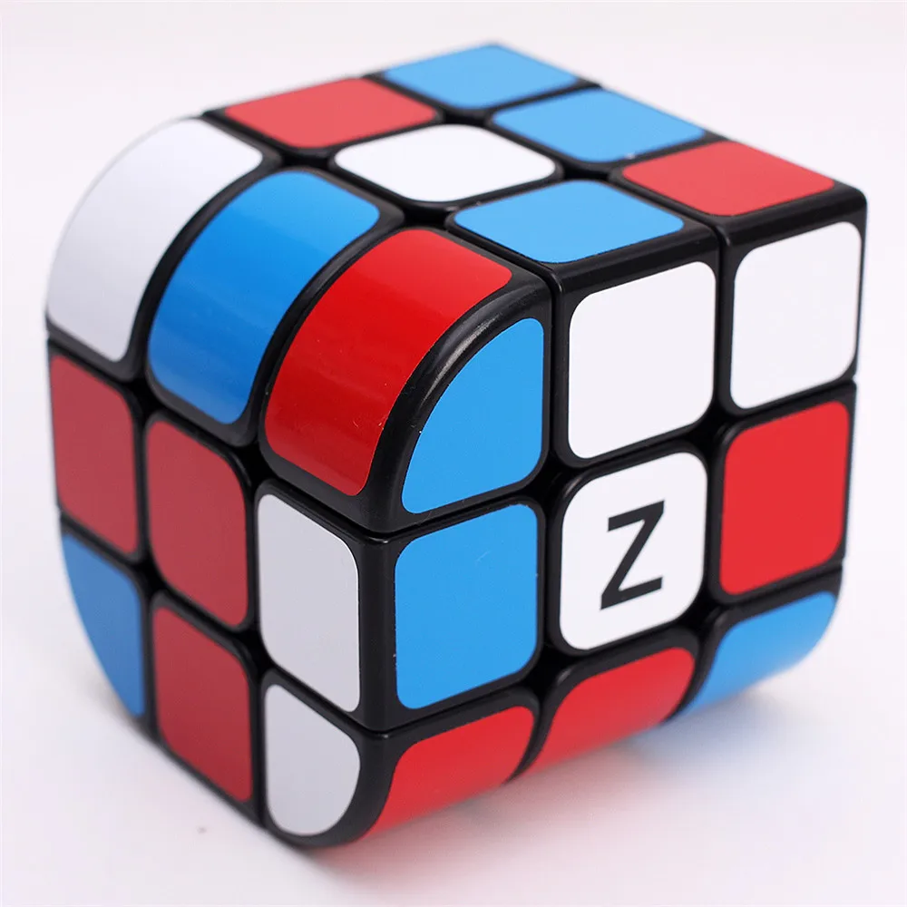Дизайн Zcube 3*3*3 интеллектуальный Магический кубик кубик рубика нео куб головоломки 56 мм ПВХ Стикеры Образовательных Magic Cube Игрушки Подарки Для взрослых или детей - Цвет: Black