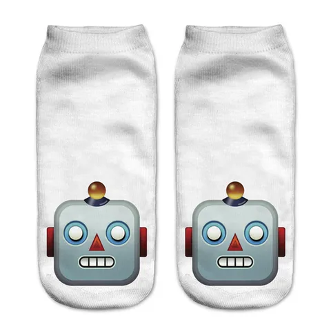 2016 модные хлопковые носки омбре с 3D принтом в стиле Харадзюку