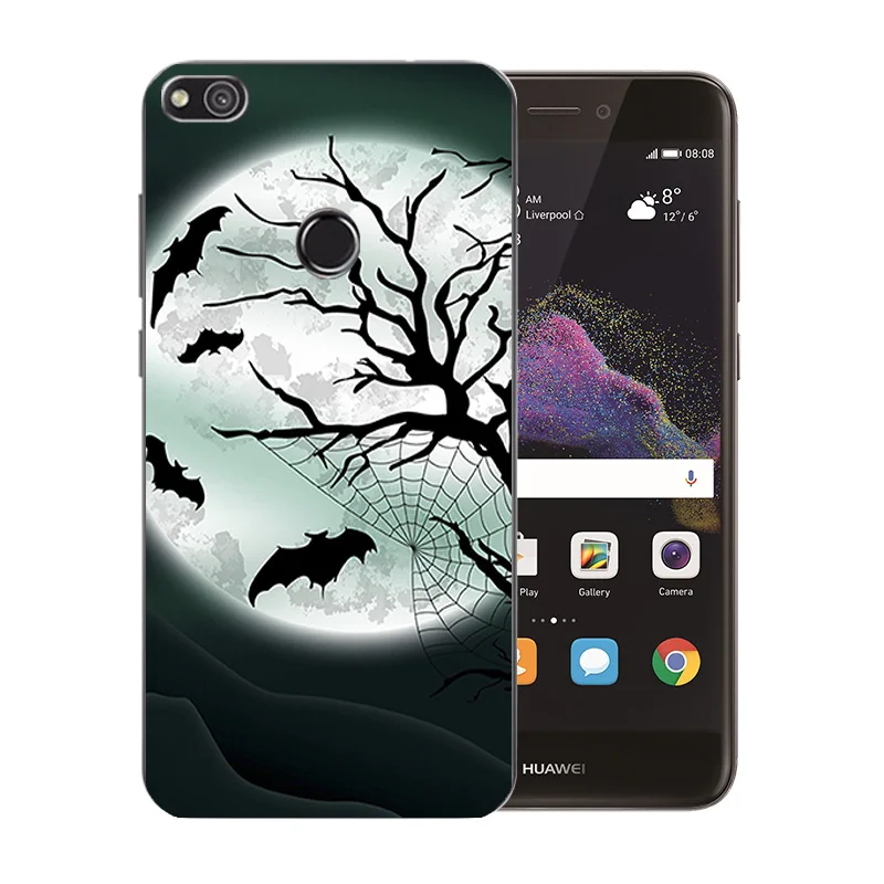 Чехлы для телефонов Huawei P8 Lite 2017/Honor 8 Lite/P9 2017/Nova Lite/GR3 2017 космическая Луна узор