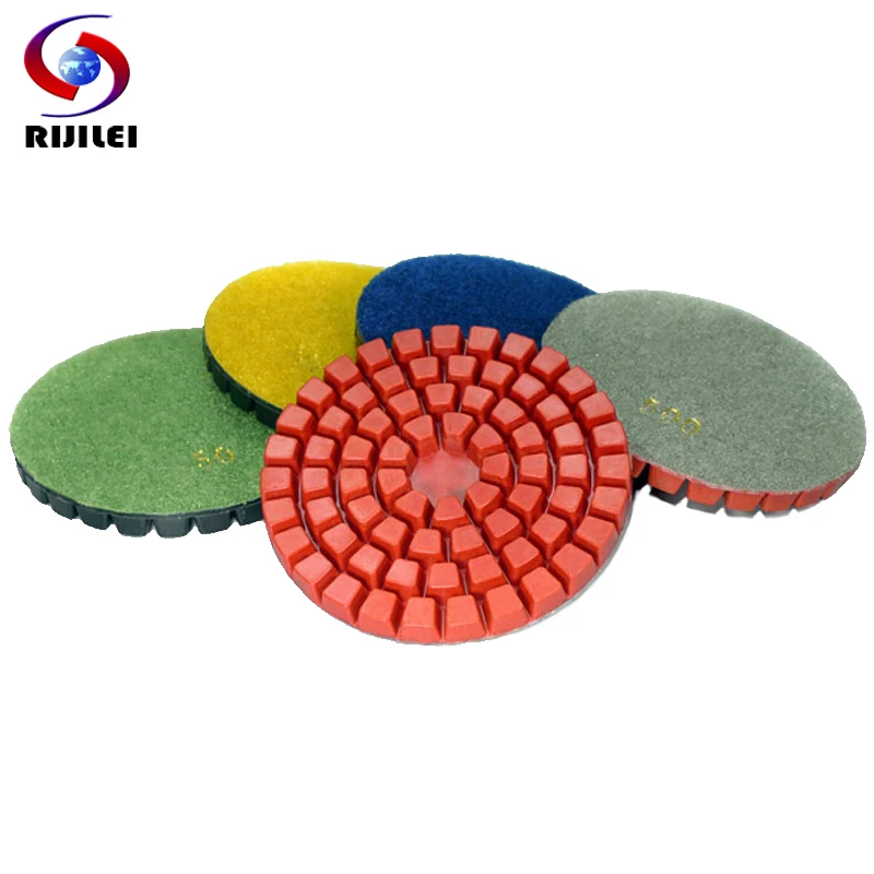 4 дюймовая алмазная полировальная накладка 7 шт./лот шлифовальный диск 100 мм