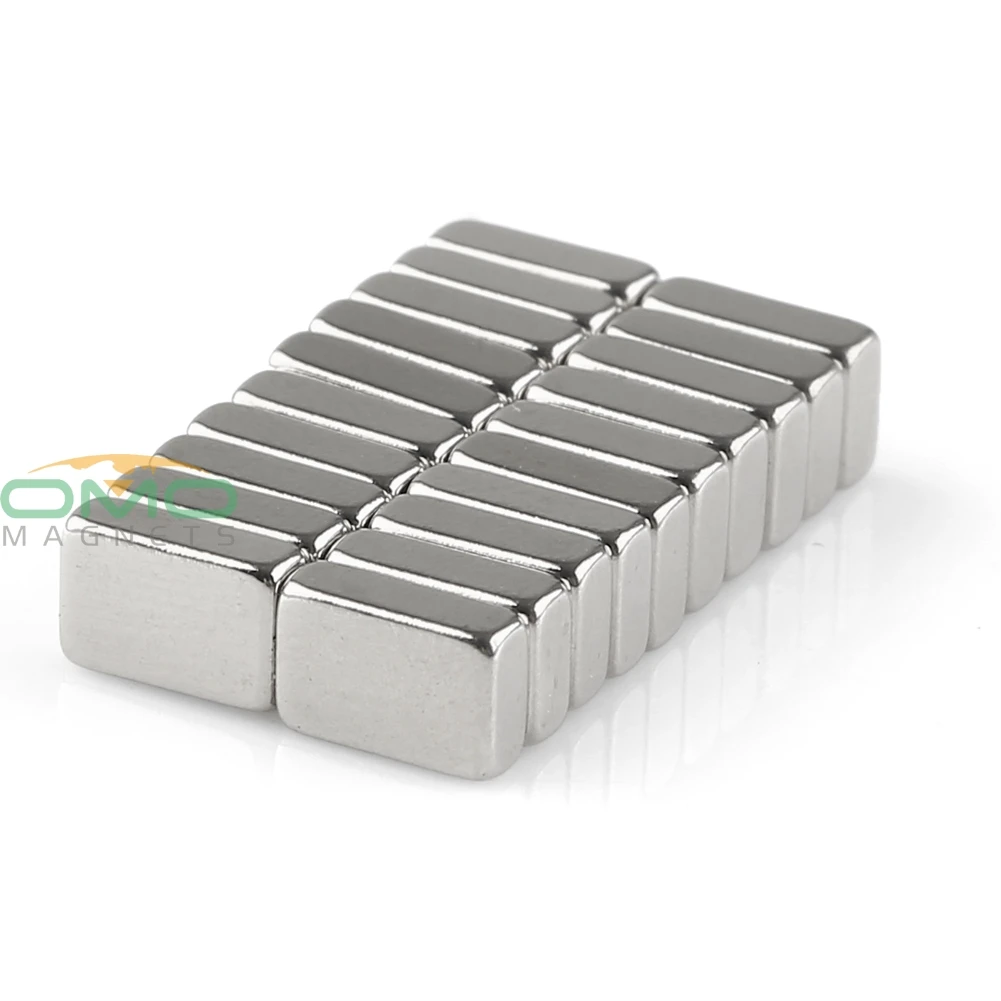 OMO Magnetics много 20 x супер сильные блочные кубовидные Магниты 6x4x2 мм Редкоземельные неодимовые N50