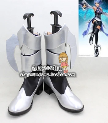 Сапоги на заказ Обувь для костюмированной вечеринки Kingdom Hearts косплея Aqua Вечерние