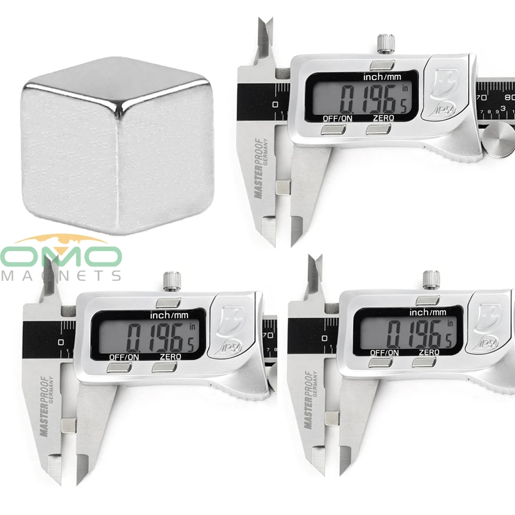 OMO Magnetics 50 шт. супер сильные блочные кубовидные Магниты редкоземельные неодимовые
