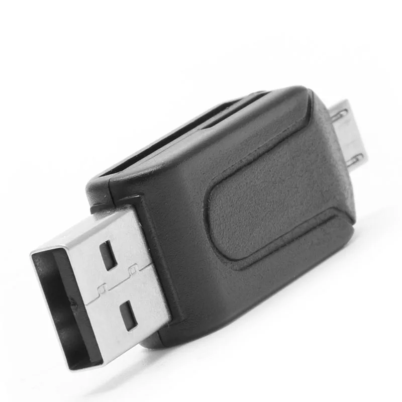 2 в 1 Micro USB 0 OTG SDXC TF SD кардридер для Android смартфонов ПК|Картриджи| |