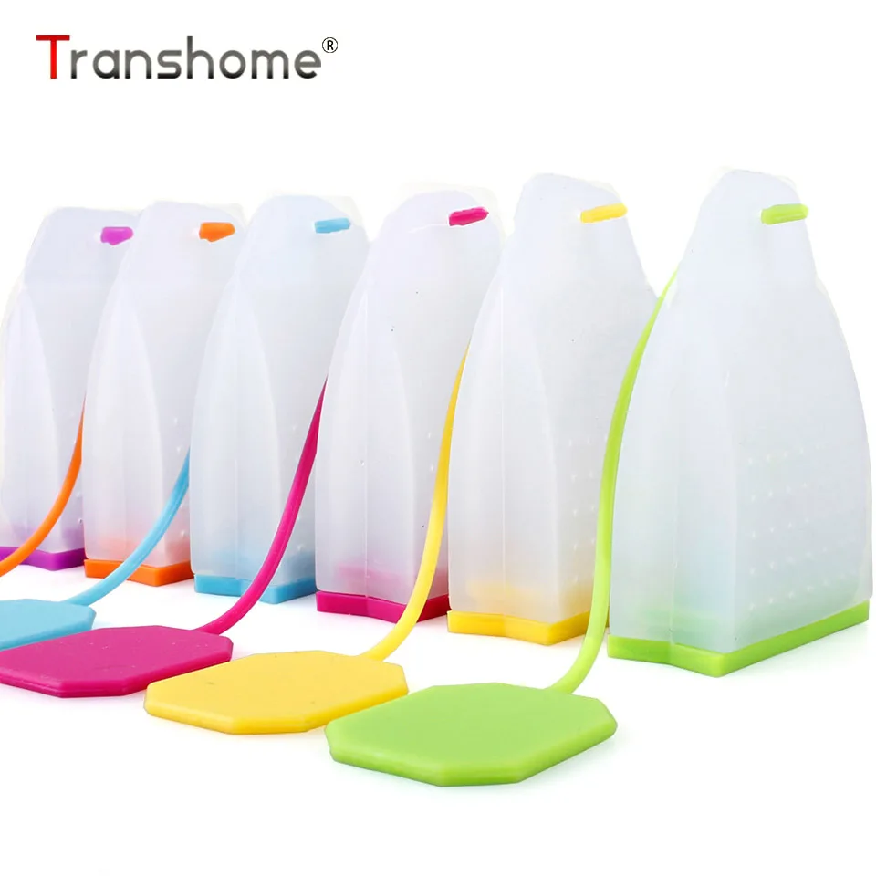 

Transhome 1 pcs Colorful Silica Gel Tea Infuser Creative Silicone Tea Infuser Filter Teapot Teabags For Cups and Bottles