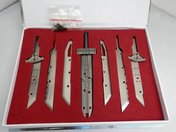 Цепочка для ключей 7 в 1 с аниме финальная фантазия|sword cloud|sword key chainfinal fantasy chain |