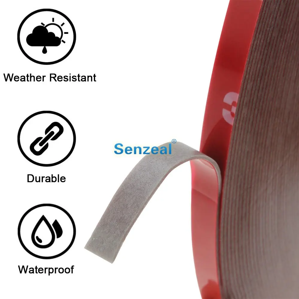 30m x 6mm 8mm 10mm 20mm Double Sided Tape Acrylic Foam Adhesive Versatile Strong Permanent Glue High Strength Car Accessories | Автомобили