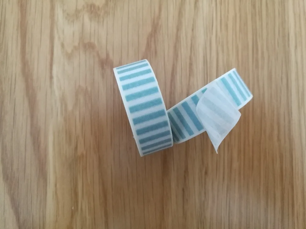 Лента маскирующая свежая синяя/белая 1 5 см|label masking tape|washi tapestriped washi tape |