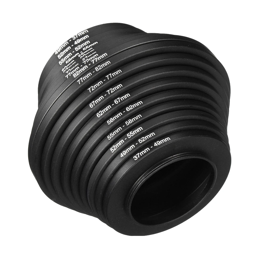 18pcs camera lens filter ring adapter step up down ring adapter 37 82mm set for canon nikon all camera dslr free global shipping