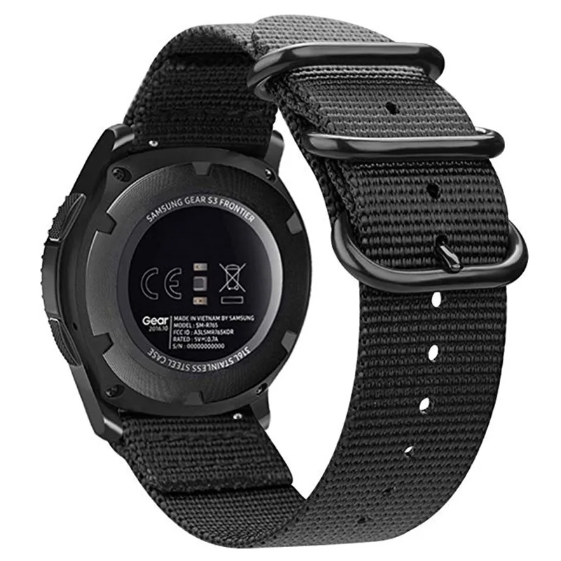 20 мм 22 мм спортивный нейлоновый ремешок для samsung Galaxy Watch 46 мм 42 мм gear S3 классический/Frontier ремешок для Huami Amazfit Bip