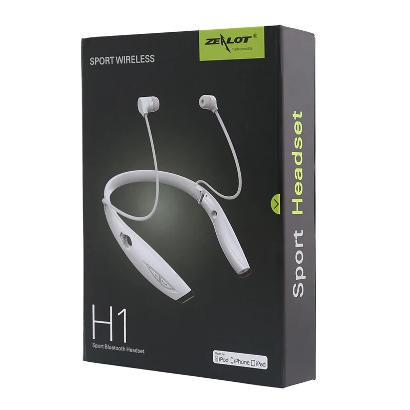 ZEALOT H1 спортивные стерео Bluetooth наушники с шейным ободом беспроводная гарнитура